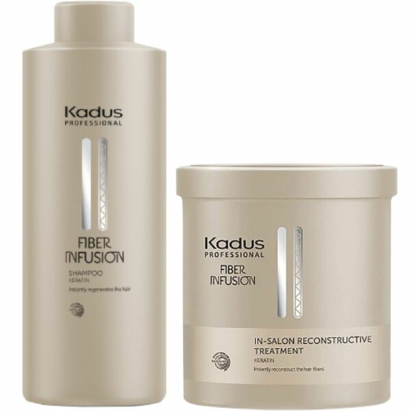 Kadus Fiber Infusion Kit Xl Shampoo Fiber 1000 ml + Treatment Fiber 750 ml